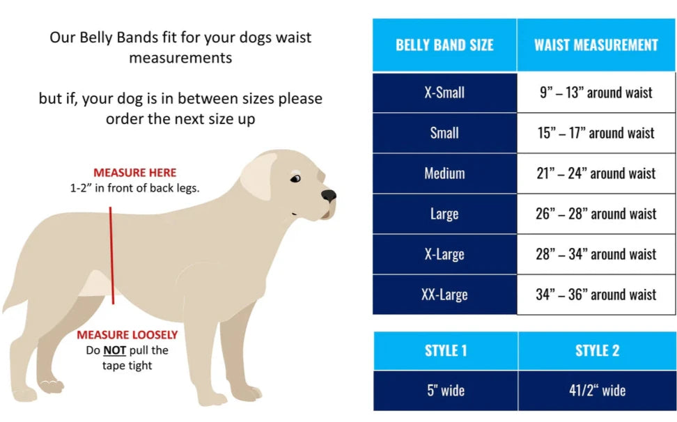 Male Dog Wraps - PERSONALIZED (Copy)