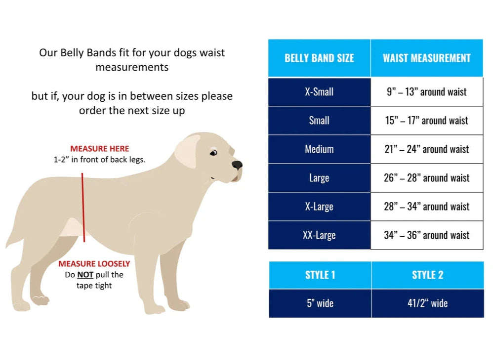 Male Dog Wraps - PERSONALIZED (Copy)