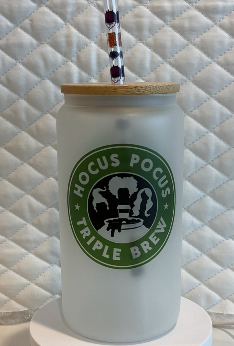 Custom frosted glasses