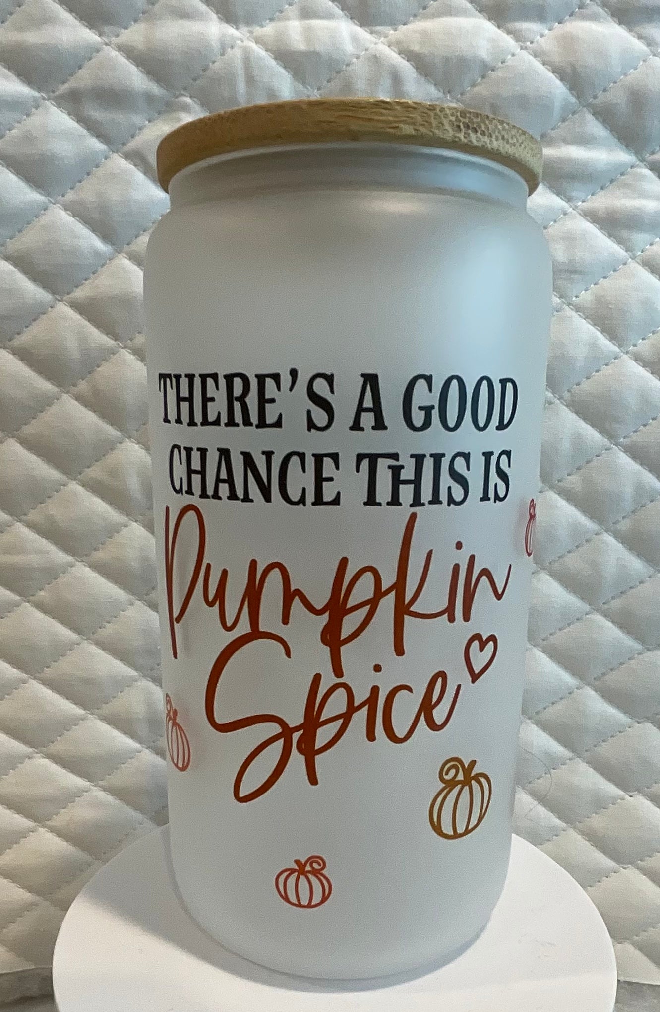 Custom frosted glasses