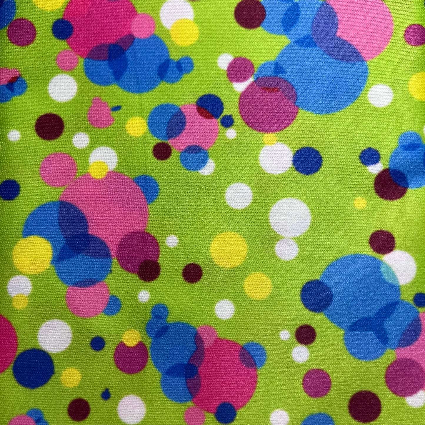 Polka Dots on Green