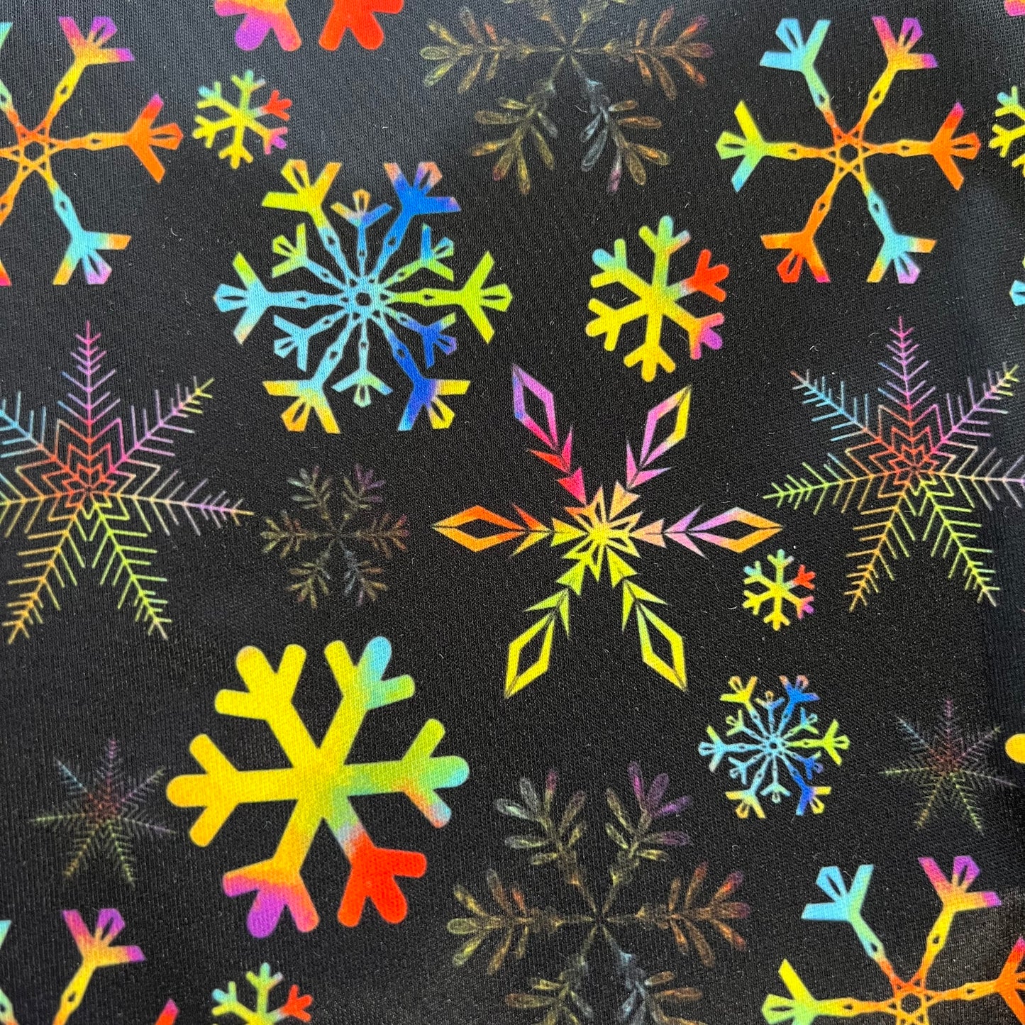 Rainbow Snowflakes on Back