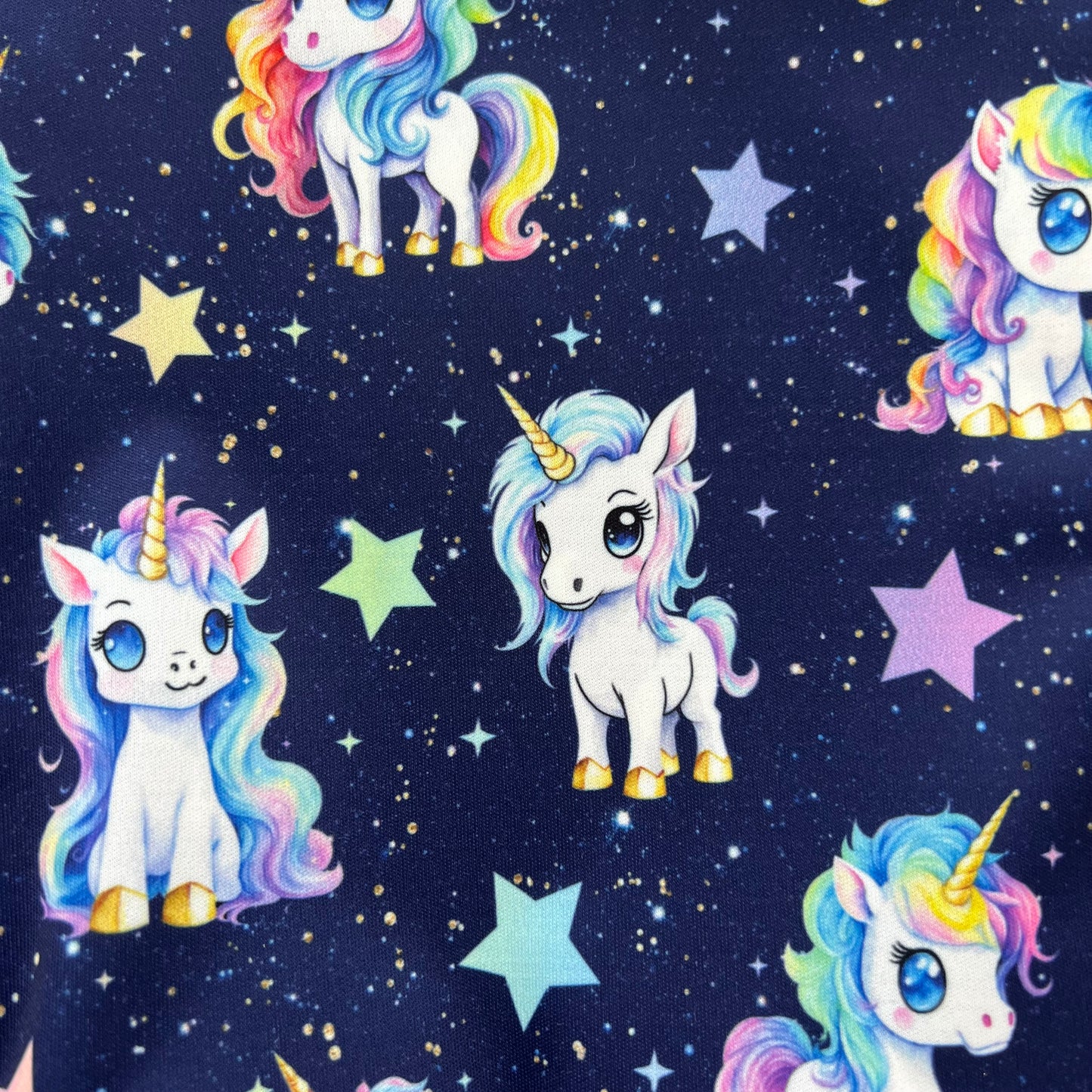 Unicorns on Navy