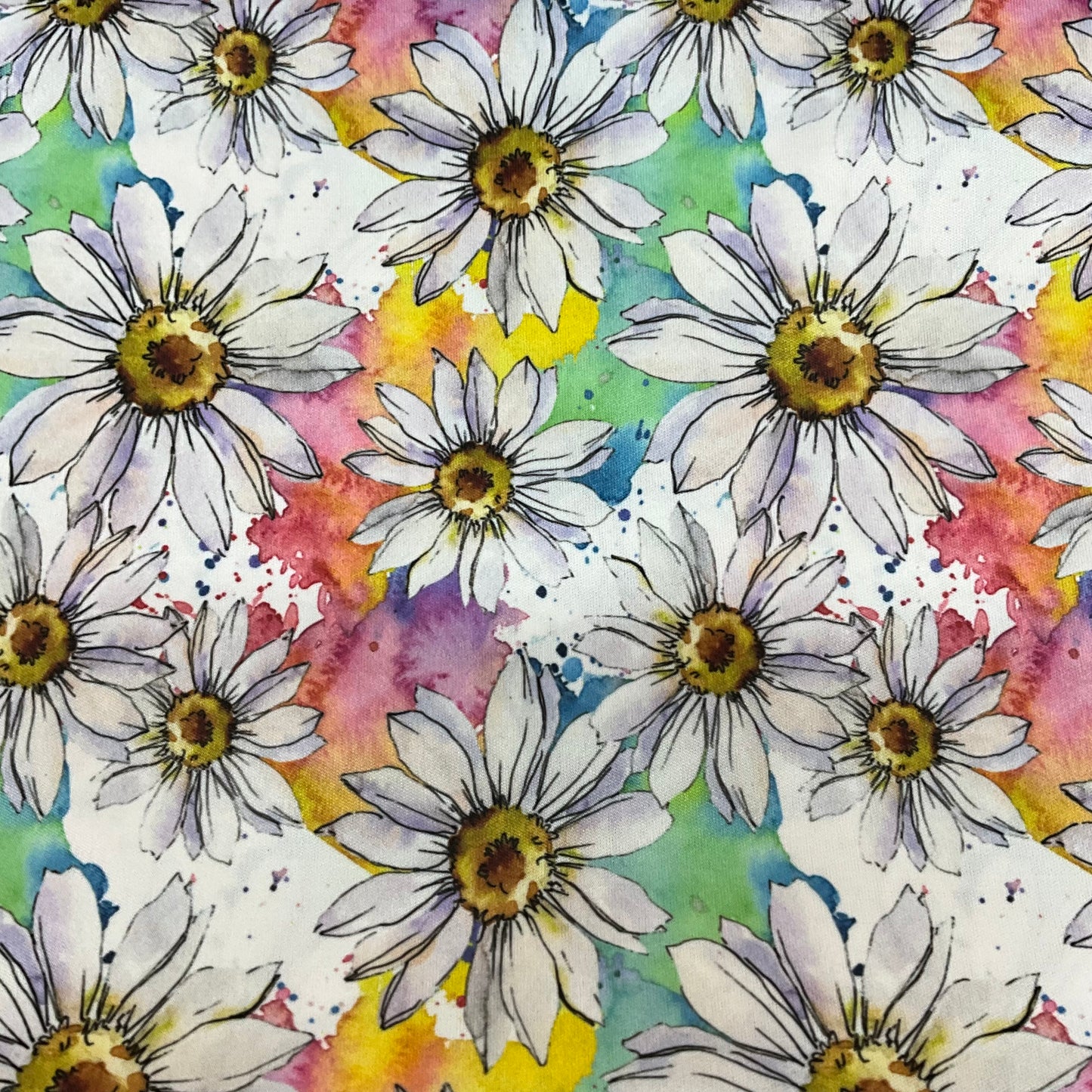 Watercolor Daisies