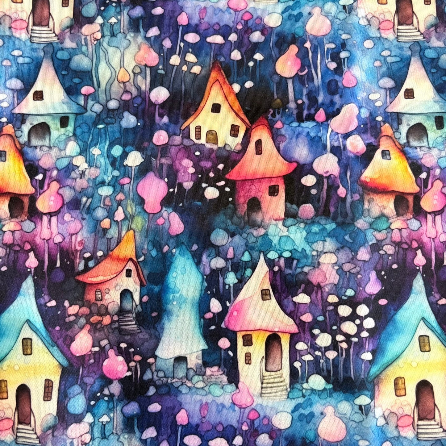 Watercolor Fairy Houses