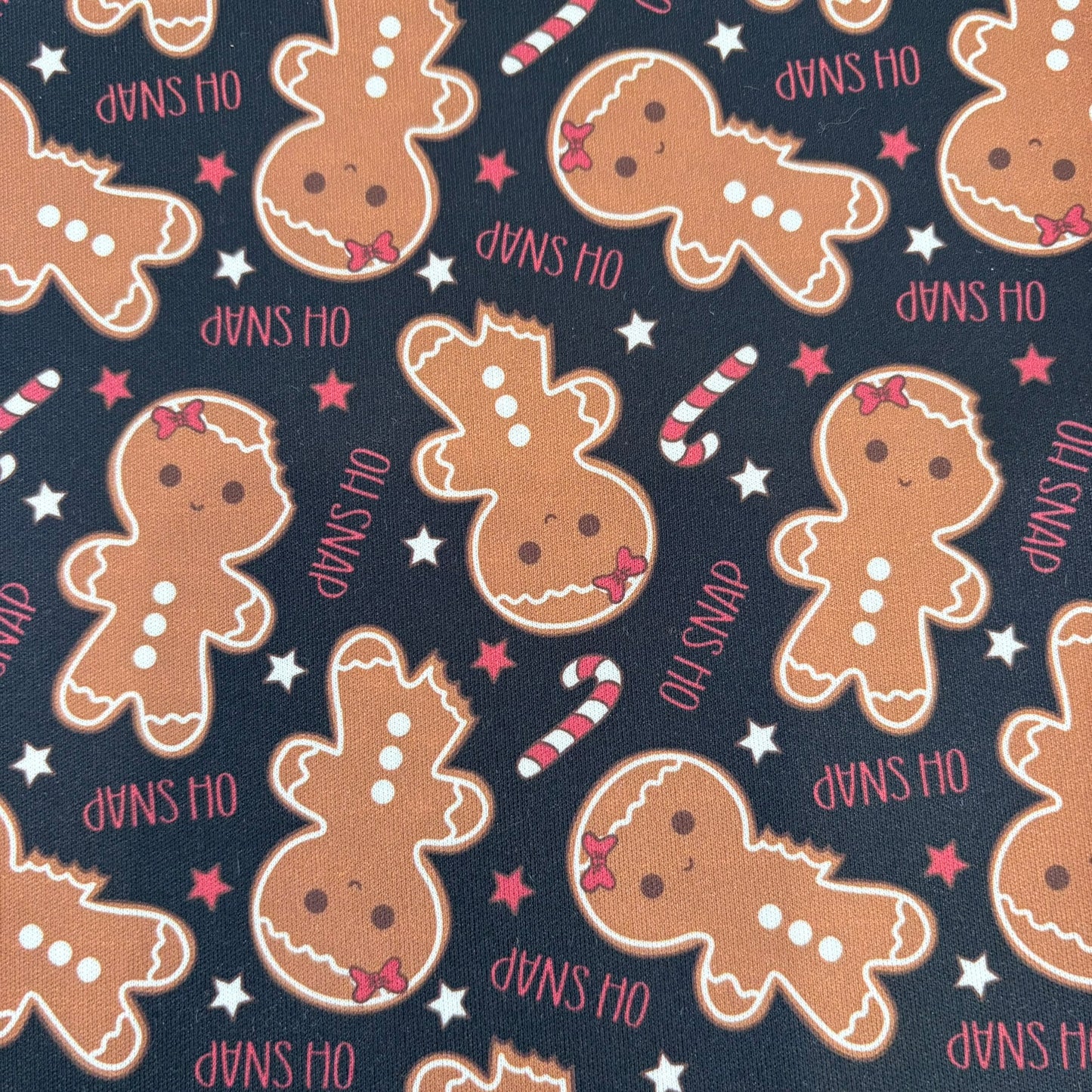 Gingerbread Cookies on Black