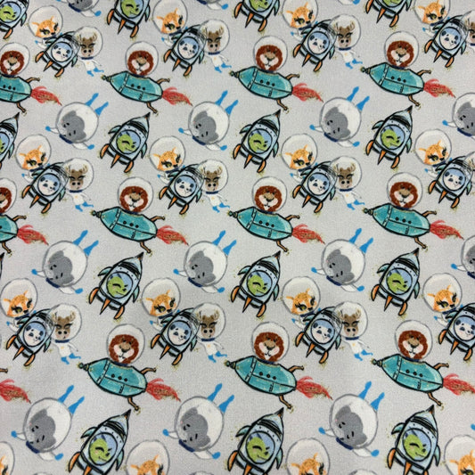 Space Animals on Grey