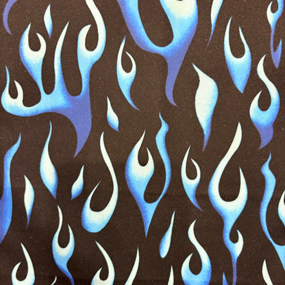 Blue Flames on Black