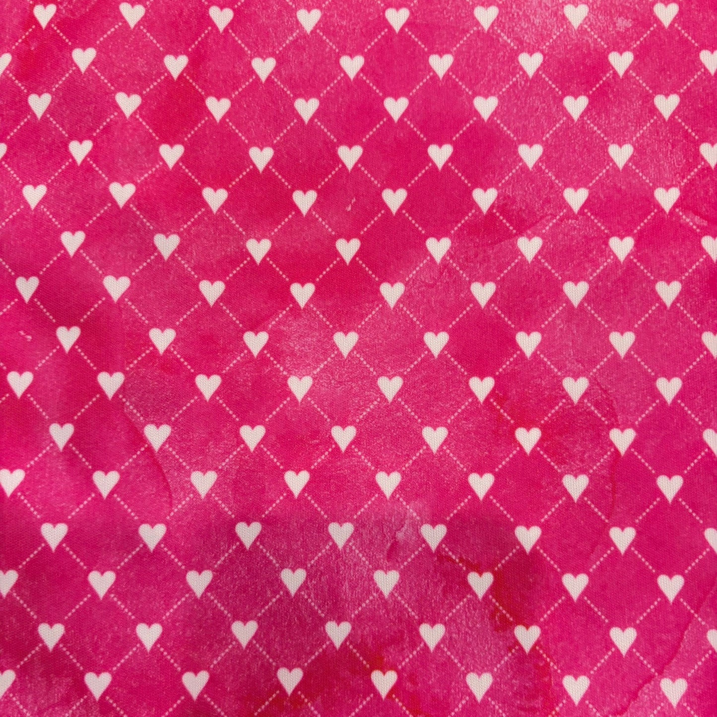 Pink with White Hearts