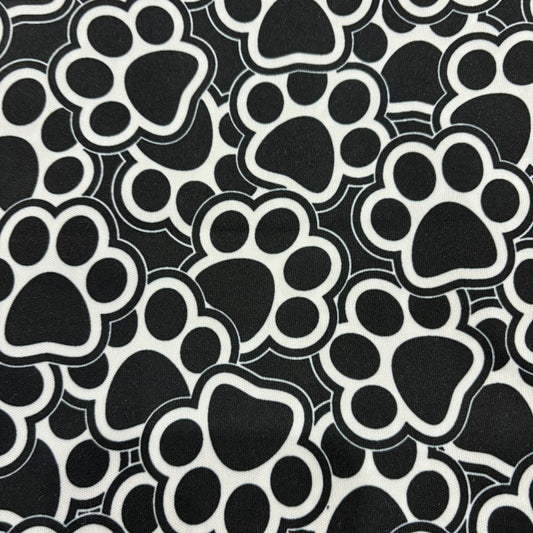 Paw Prints B&W
