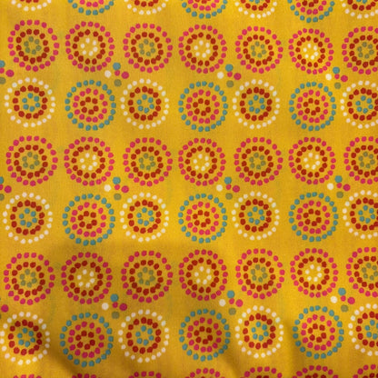 Disco Dots on Mustard