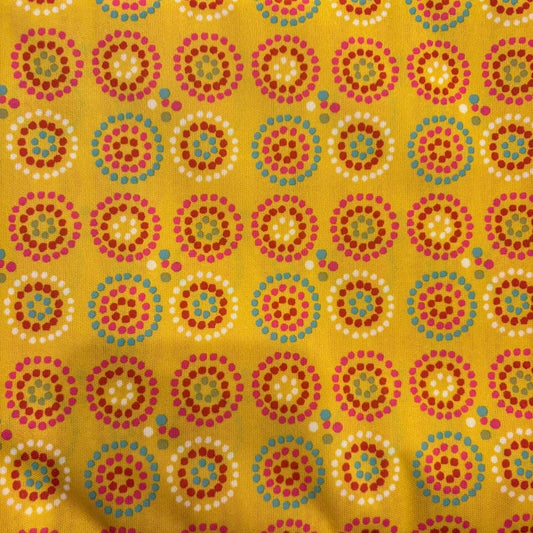 Disco Dots on Mustard