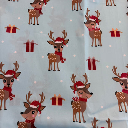 Reindeer on Blue