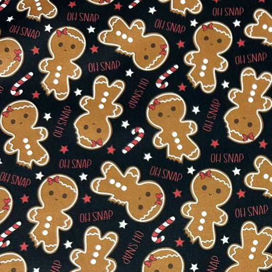 Gingerbread Cookies on Black